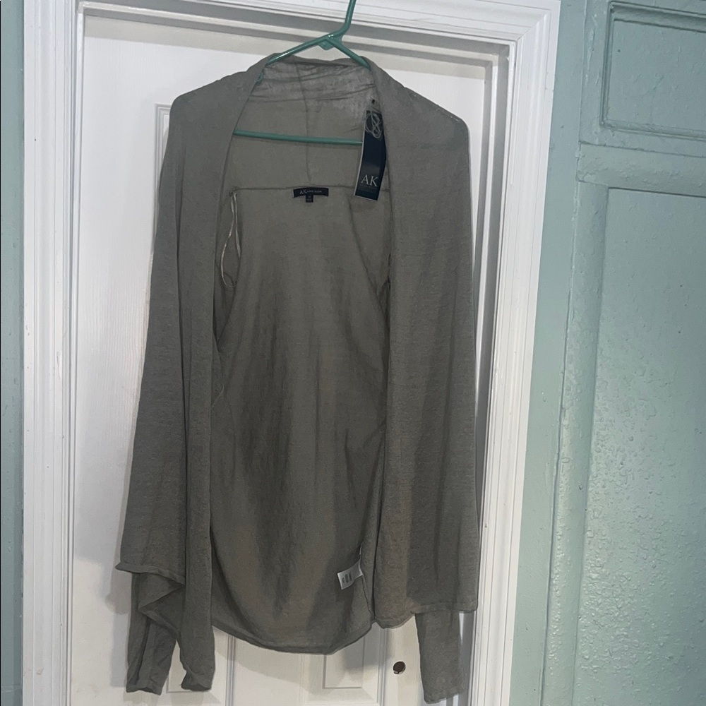 Anne Klein Women's Gray Lightweight Jacket